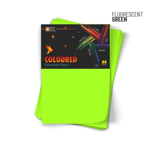 ABS Fluorescent paper A4 - 80 gsm Fluorecent green