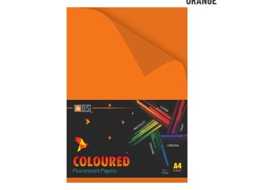 ABS Fluorescent paper A4 - 80 gsm Fluorecent orange - Image 1