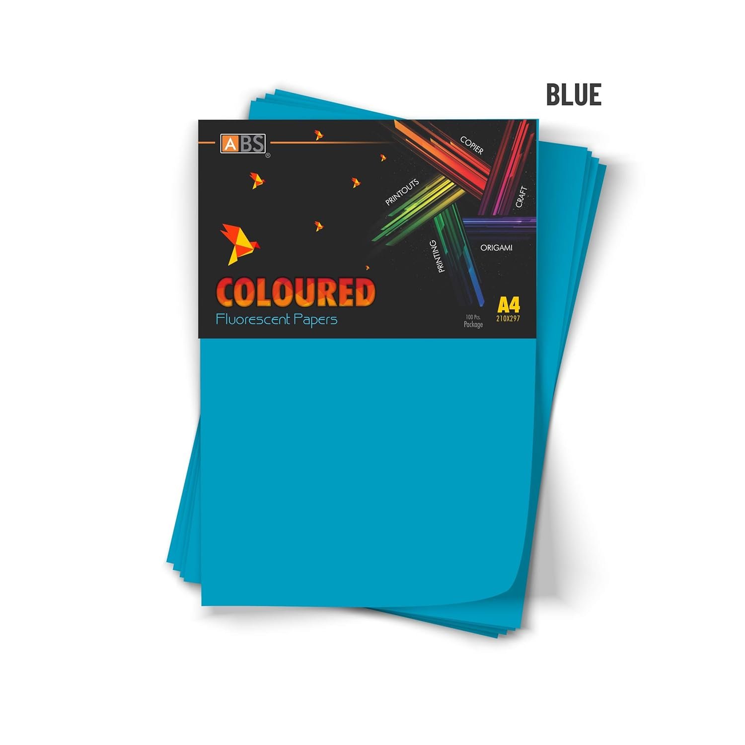 ABS Fluorescent paper A4 - 80 gsm Fluorecent blue - Image 4