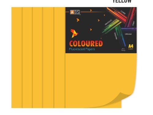 ABS Fluorescent paper A4 - 80 gsm golden yellow - Image 4