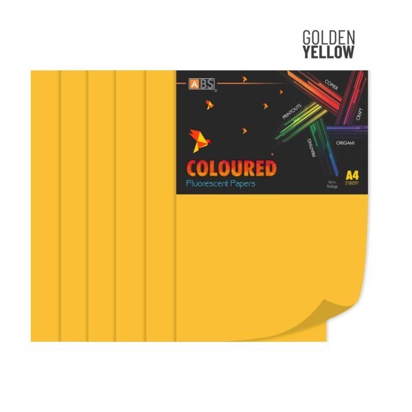ABS Fluorescent paper A4 - 80 gsm golden yellow