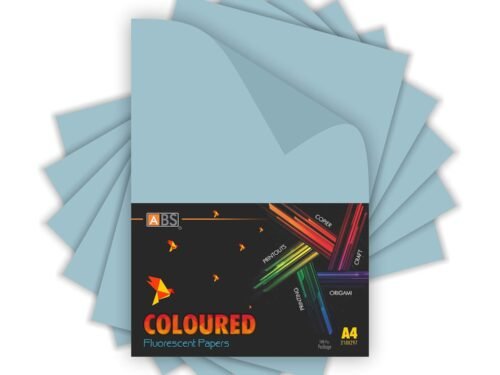 ABS Fluorescent paper A4 - 80 gsm Fluorecent light blue - Image 4