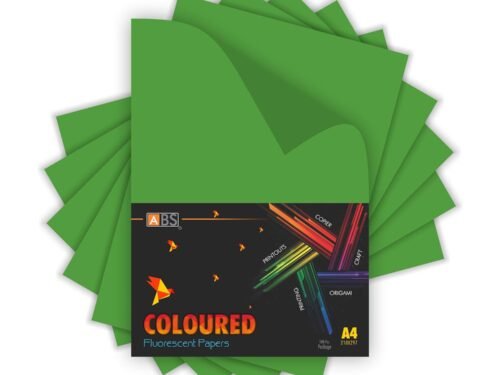 ABS Fluorescent paper A4 - 80 gsm Parrot green - Image 4