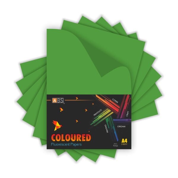 ABS Fluorescent paper A4 - 80 gsm Parrot green