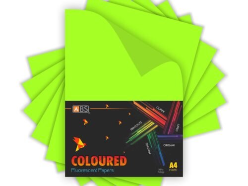 ABS Fluorescent paper A4 - 80 gsm Fluorecent green - Image 4