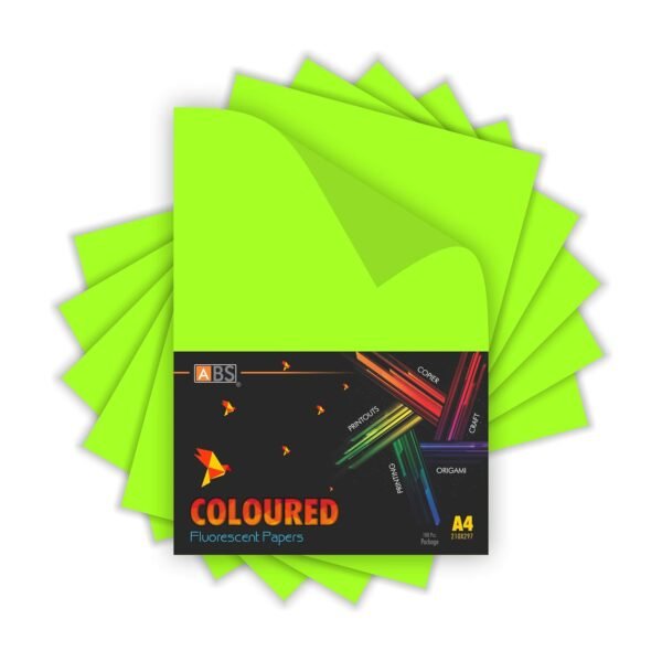 ABS Fluorescent paper A4 - 80 gsm Fluorecent green