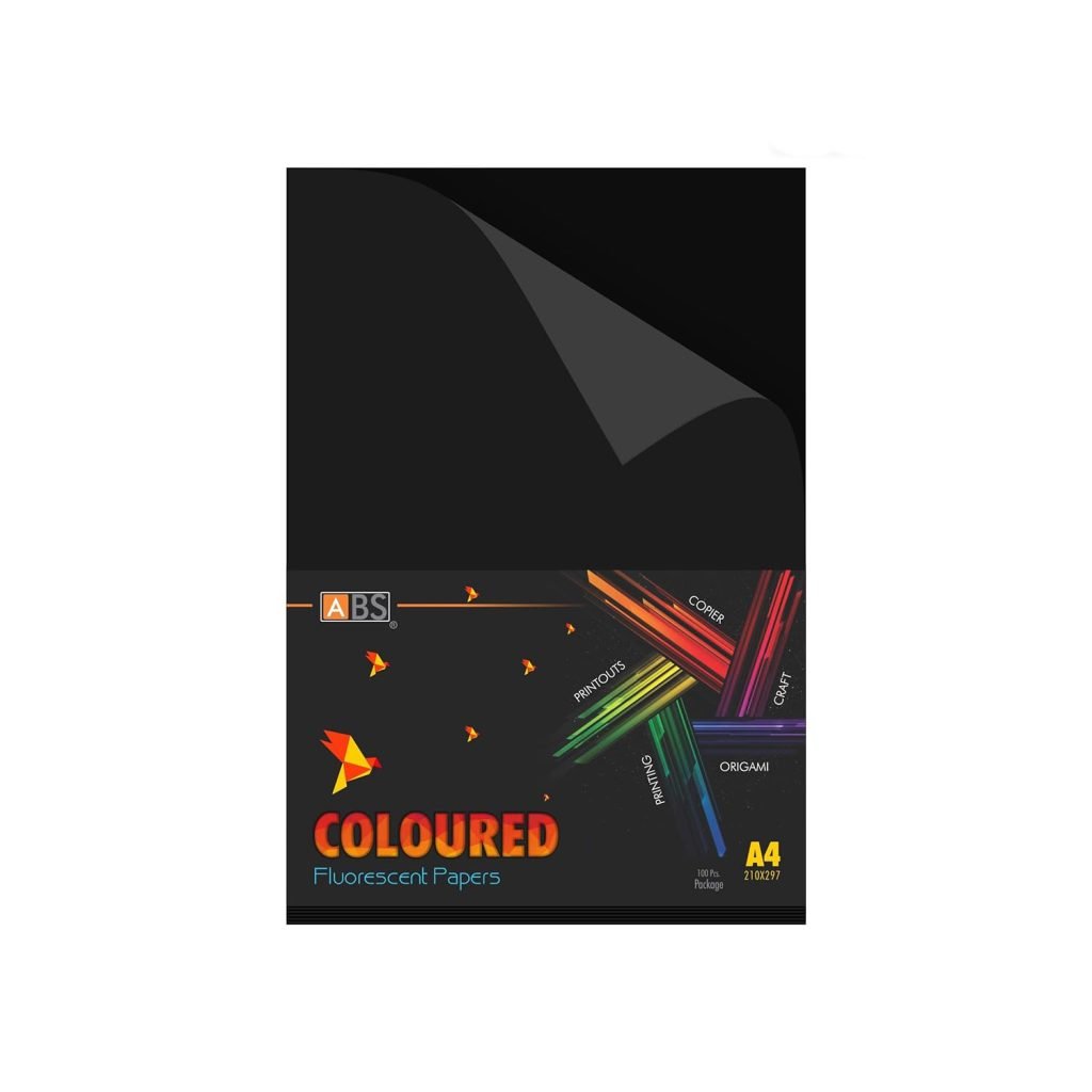 ABS Fluorescent paper A4 - 80 gsm dark black