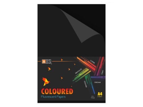 ABS Fluorescent paper A4 - 80 gsm dark black - Image 1