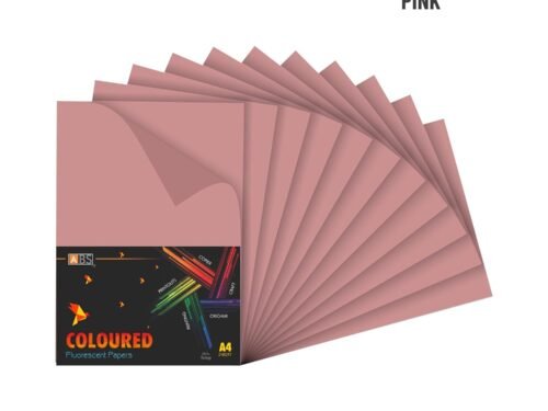 ABS Fluorescent paper A4 - 80 gsm Fluorecent baby pink - Image 3