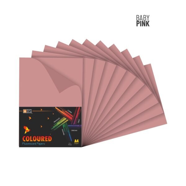 ABS Fluorescent paper A4 - 80 gsm Fluorecent baby pink