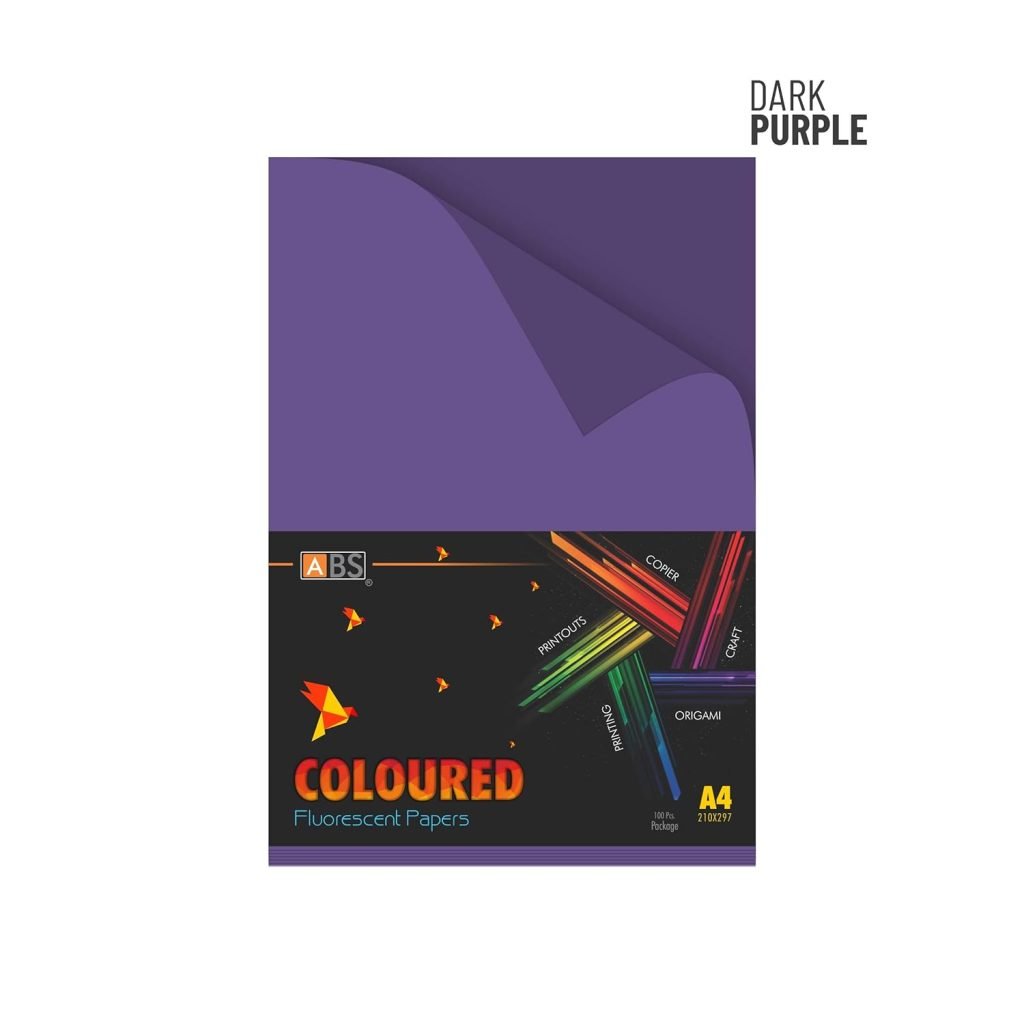 ABS Fluorescent paper A4 - 80 gsm dark purple