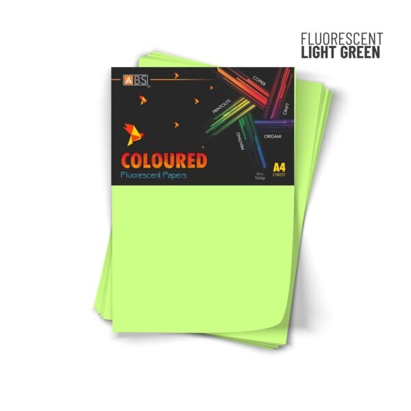 ABS Fluorescent paper A4 - 80 gsm Fluorecent light green