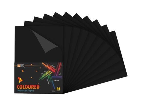 ABS Fluorescent paper A4 - 80 gsm dark black - Image 4