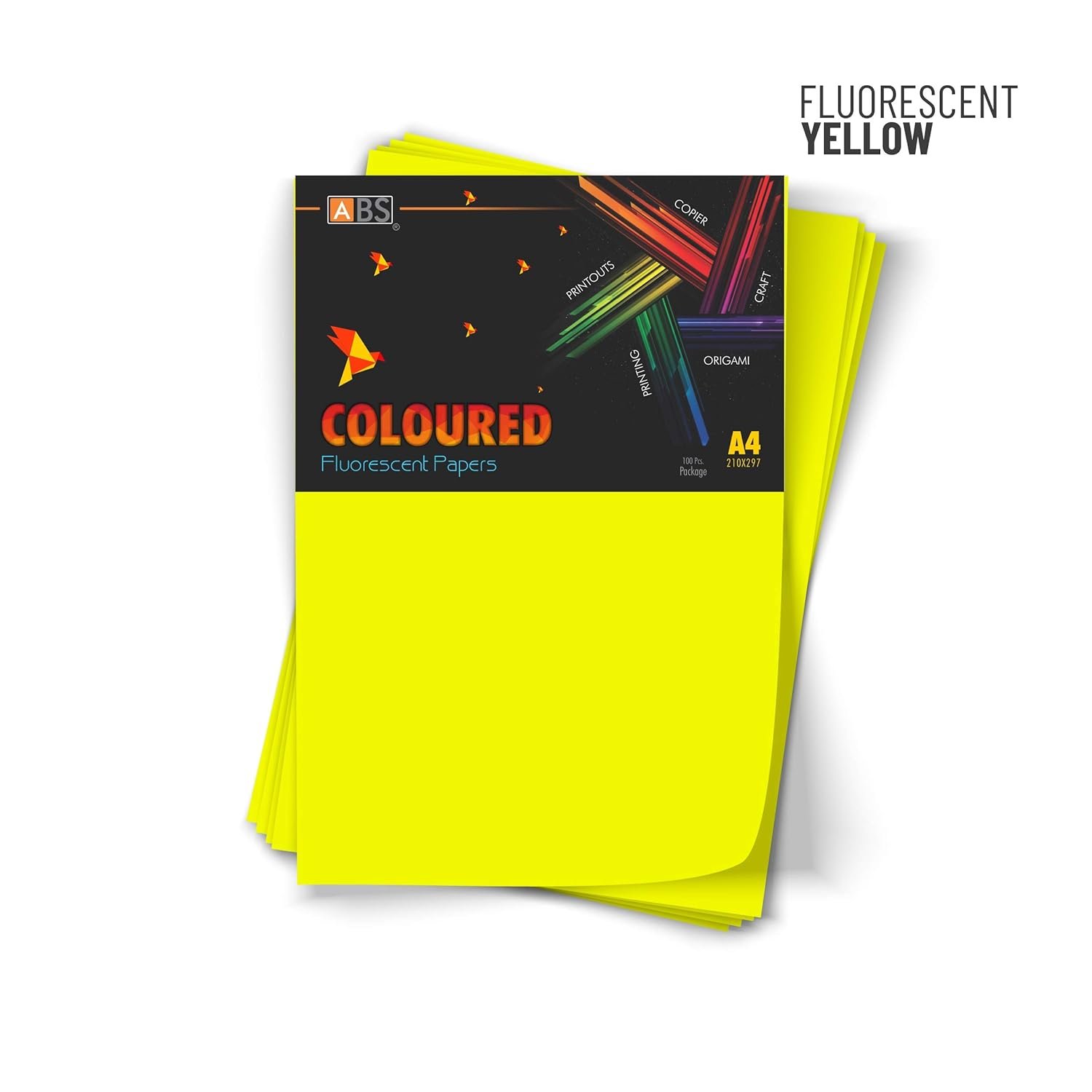 ABS Fluorescent paper A4 - 80 gsm Fluorecent yellow - Image 6