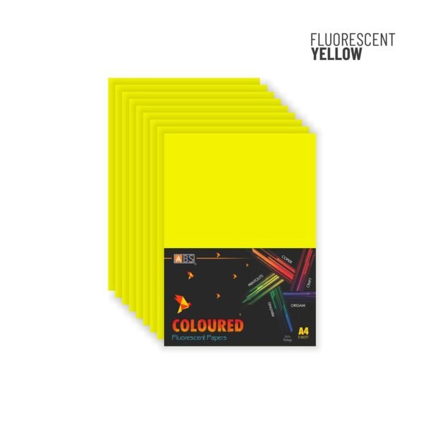 ABS Fluorescent paper A4 - 80 gsm Fluorecent yellow