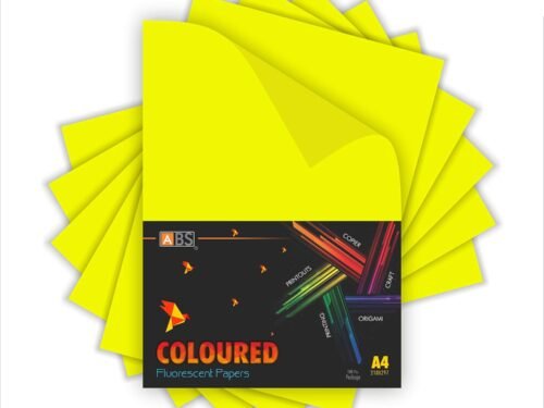 ABS Fluorescent paper A4 - 80 gsm Fluorecent yellow - Image 4