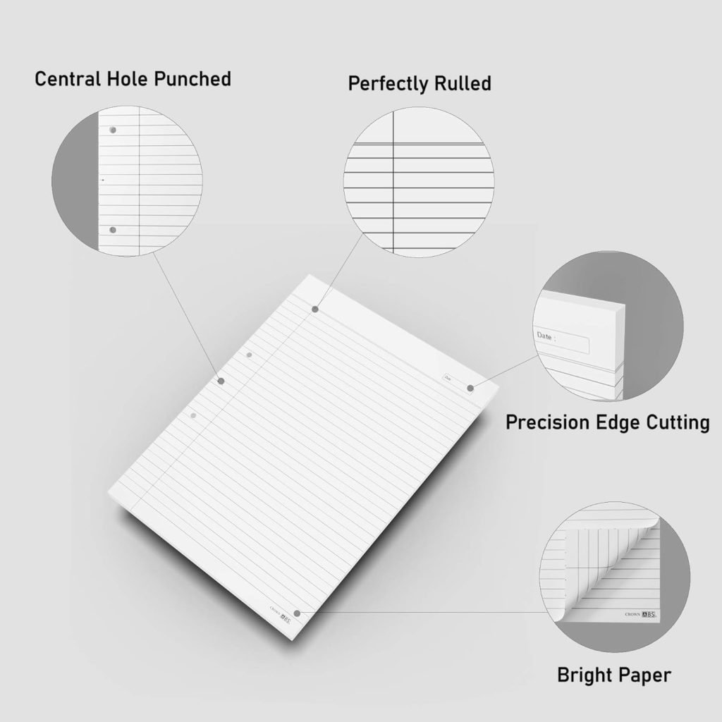 ABS Crown Double Side Ruled Report Sheet