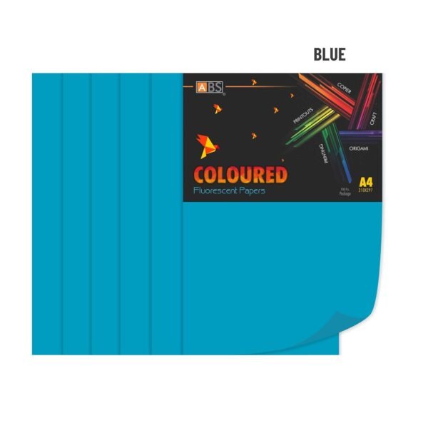 ABS Fluorescent paper A4 - 80 gsm Fluorecent blue