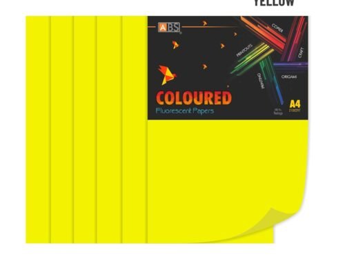 ABS Fluorescent paper A4 - 80 gsm Fluorecent yellow - Image 3