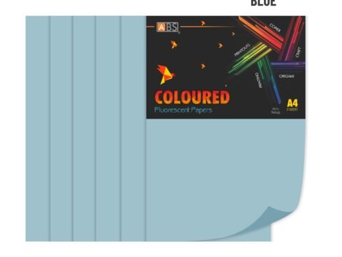ABS Fluorescent paper A4 - 80 gsm Fluorecent light blue - Image 3