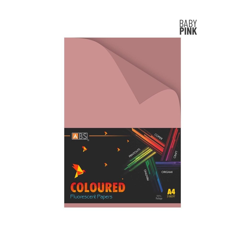 ABS Fluorescent paper A4 - 80 gsm Fluorecent baby pink