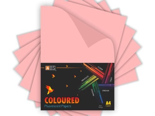 ABS Fluorescent paper A4 - 80 gsm Fluorecent light pink - Image 2