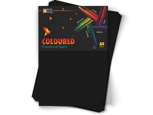 ABS Fluorescent paper A4 - 80 gsm dark black - Image 2