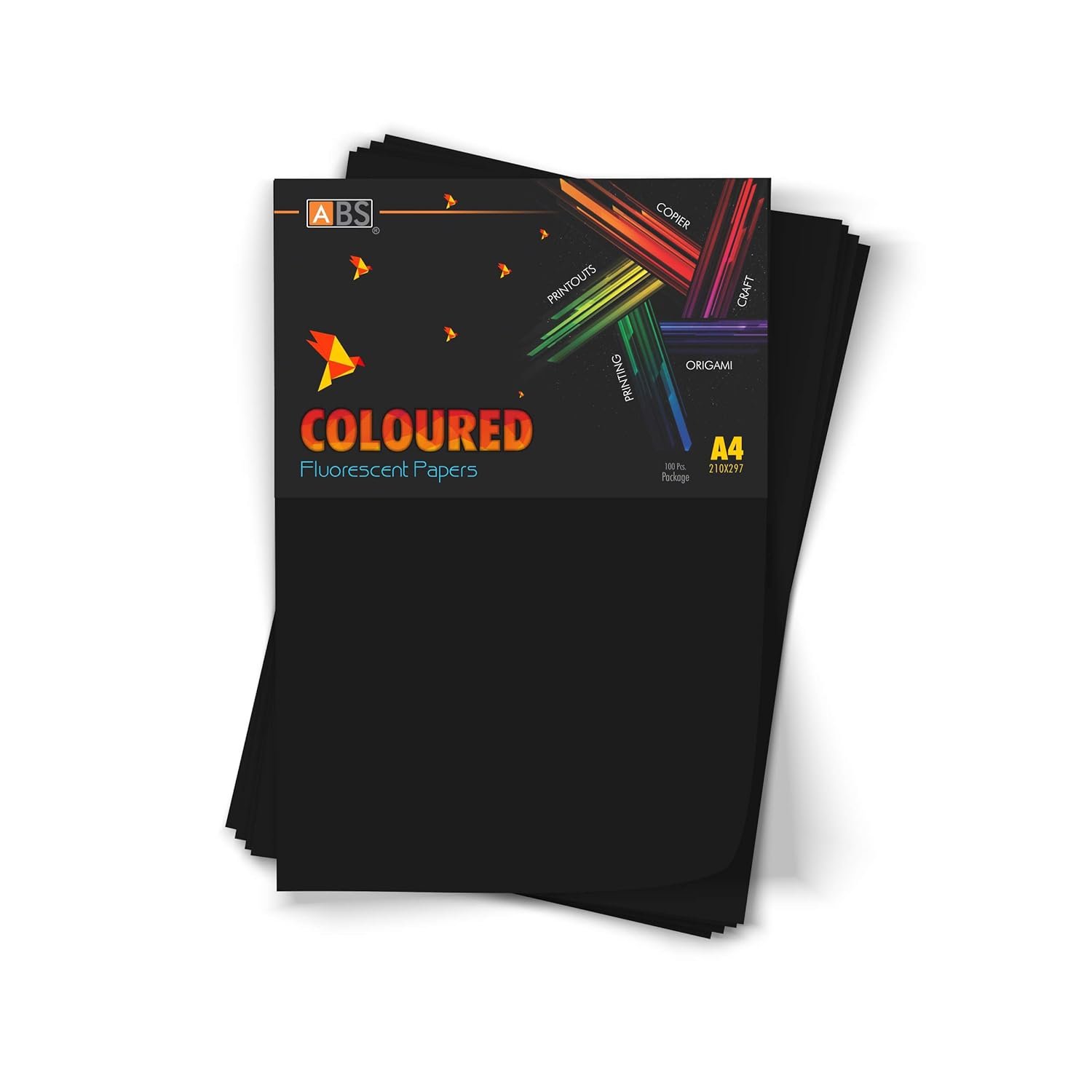 ABS Fluorescent paper A4 - 80 gsm dark black - Image 2