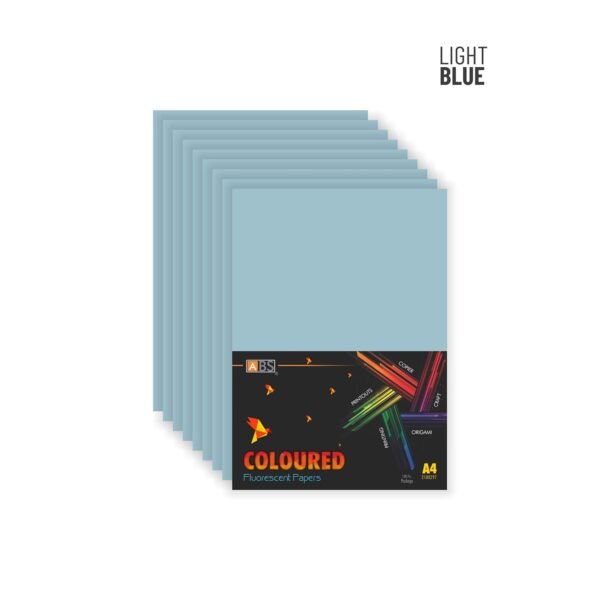 ABS Fluorescent paper A4 - 80 gsm Fluorecent light blue