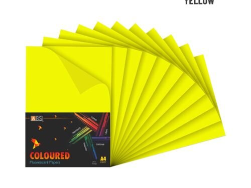 ABS Fluorescent paper A4 - 80 gsm Fluorecent yellow - Image 2