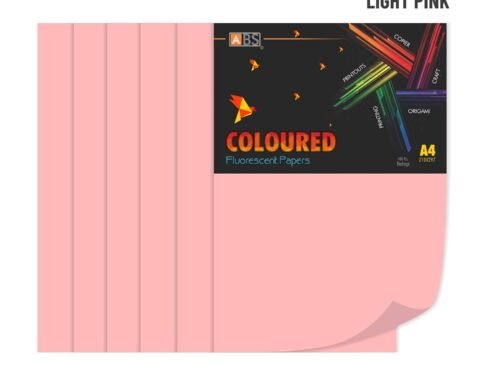 ABS Fluorescent paper A4 - 80 gsm Fluorecent light pink - Image 6