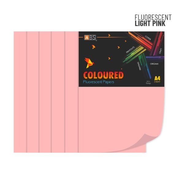 ABS Fluorescent paper A4 - 80 gsm Fluorecent light pink