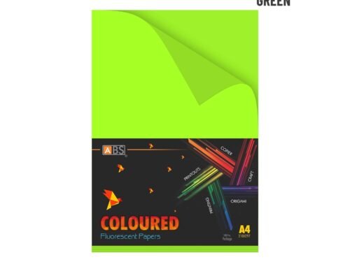 ABS Fluorescent paper A4 - 80 gsm Fluorecent green - Image 1