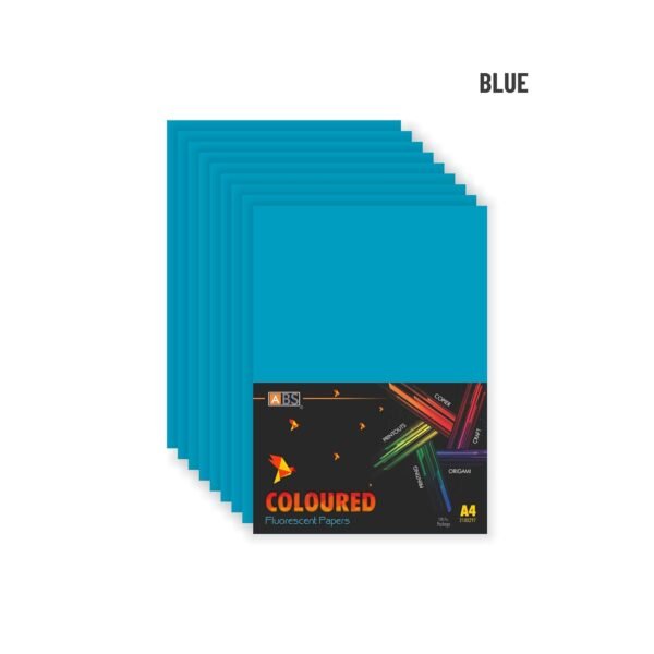 ABS Fluorescent paper A4 - 80 gsm Fluorecent blue