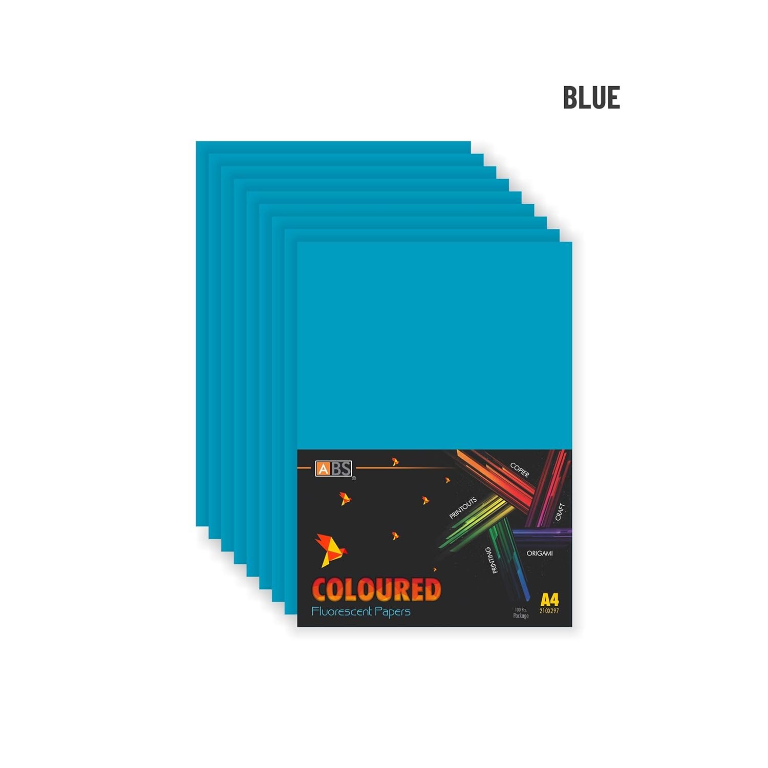 ABS Fluorescent paper A4 - 80 gsm Fluorecent blue - Image 5