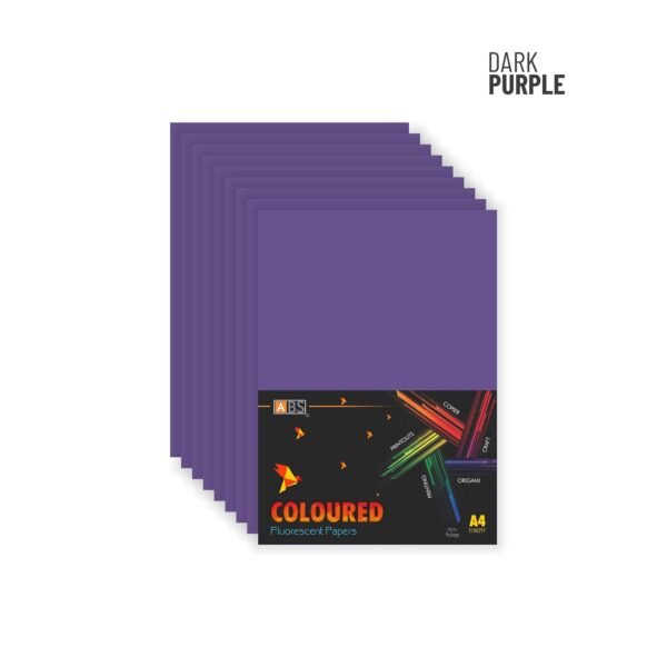 ABS Fluorescent paper A4 - 80 gsm dark purple