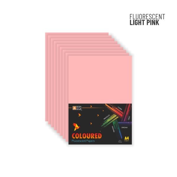 ABS Fluorescent paper A4 - 80 gsm Fluorecent light pink