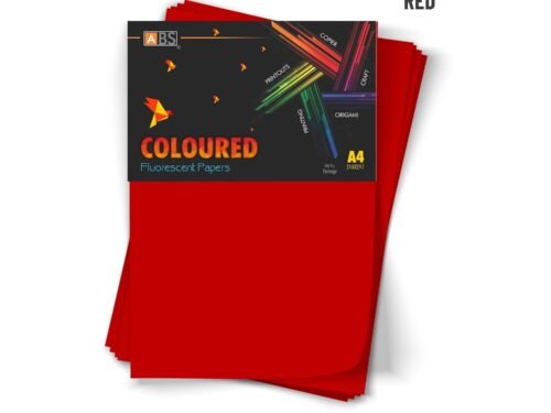 ABS Fluorescent paper A4 - 80 gsm red - Image 4