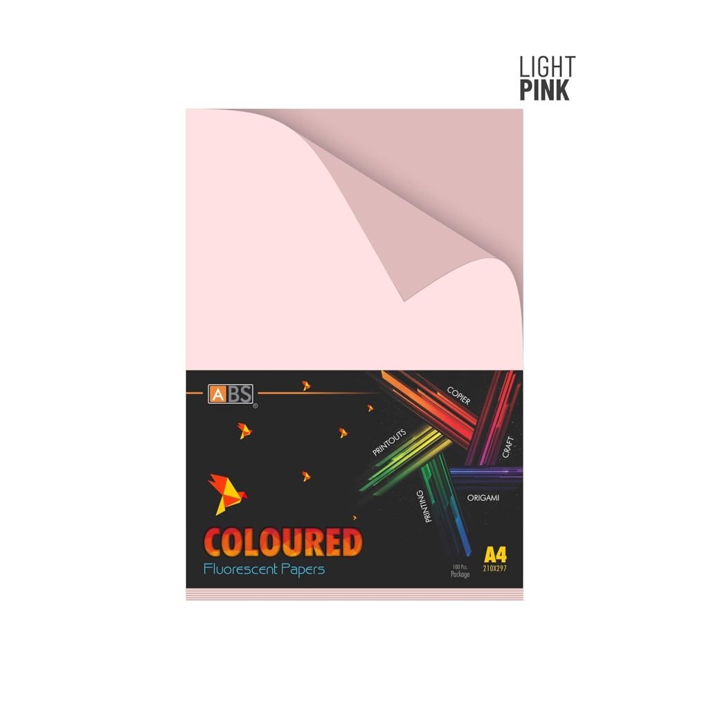 ABS Fluorescent paper A4 - 80 gsm light pink