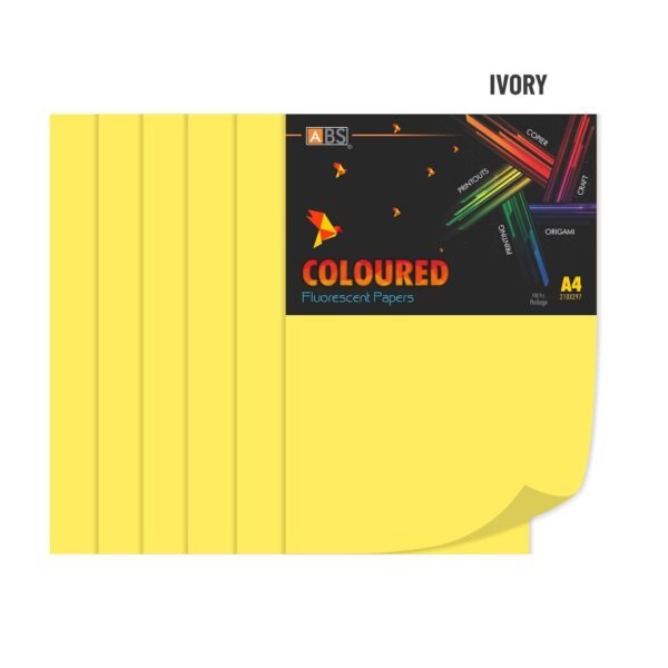 ABS Fluorescent paper A4 - 80 gsm lemon yellow