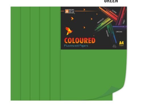 ABS Fluorescent paper A4 - 80 gsm Parrot green - Image 3