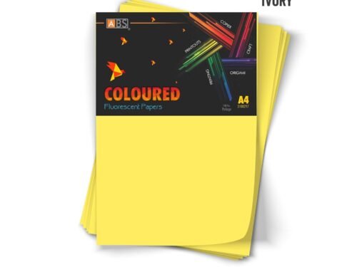 ABS Fluorescent paper A4 - 80 gsm lemon yellow - Image 3