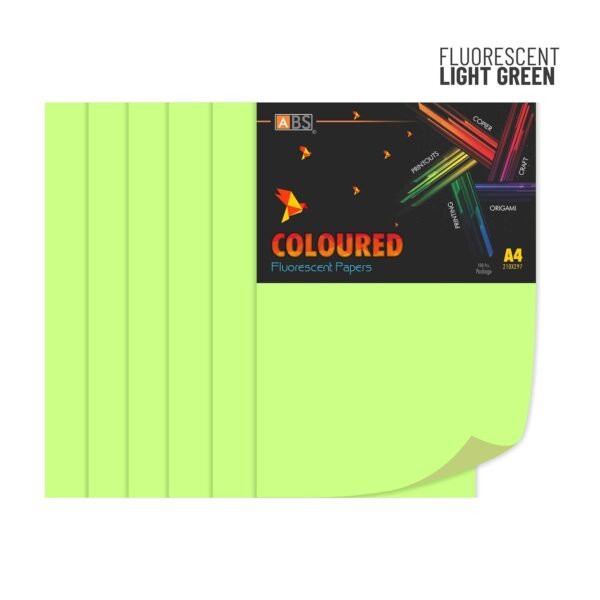 ABS Fluorescent paper A4 - 80 gsm Fluorecent light green