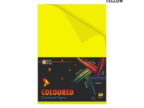 ABS Fluorescent paper A4 - 80 gsm Fluorecent yellow - Image 1
