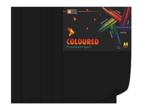 ABS Fluorescent paper A4 - 80 gsm dark black - Image 3