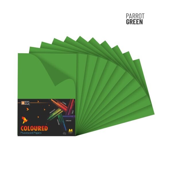 ABS Fluorescent paper A4 - 80 gsm Parrot green