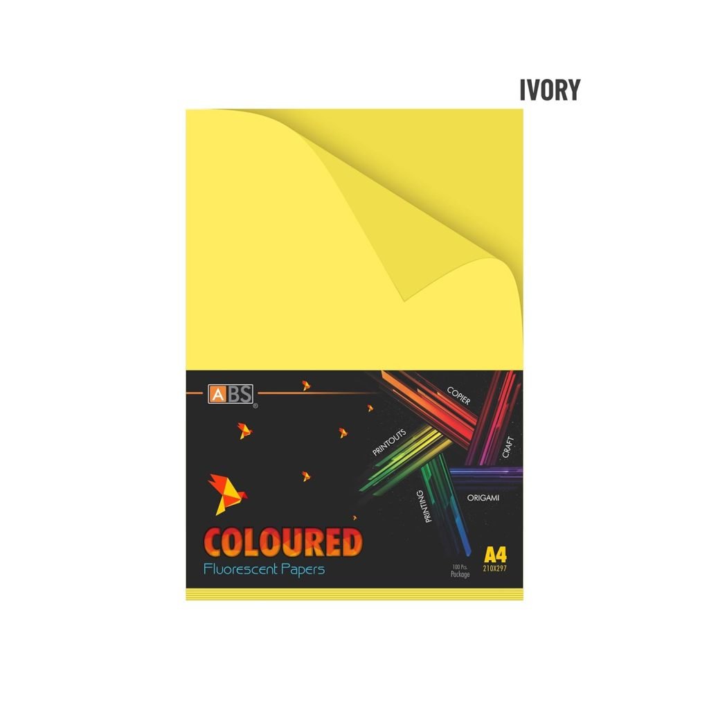 ABS Fluorescent paper A4 - 80 gsm lemon yellow