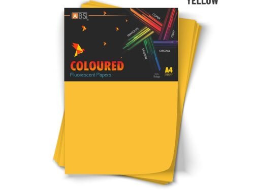 ABS Fluorescent paper A4 - 80 gsm golden yellow - Image 2