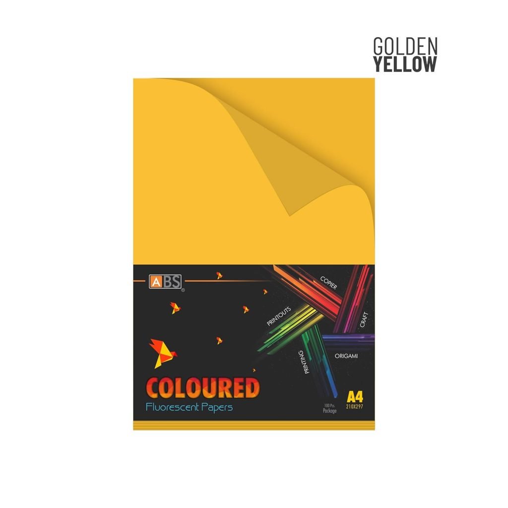 ABS Fluorescent paper A4 - 80 gsm golden yellow