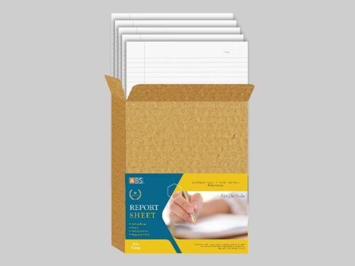 ABS Premium Single Side Ruled Report Sheet Pack of 500 Sheets - Image 2